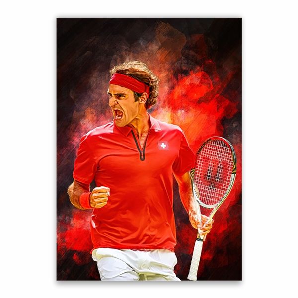 Roger Federer For Switzerland Poster - A1