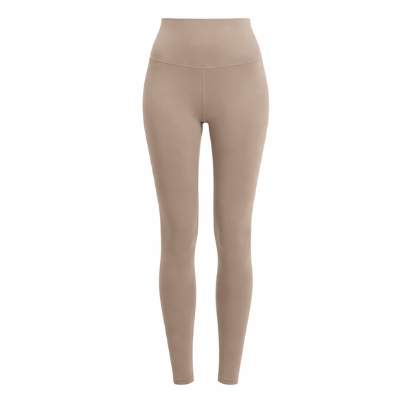 High-Waisted Yoga Fitness Pants - XL - Khaki