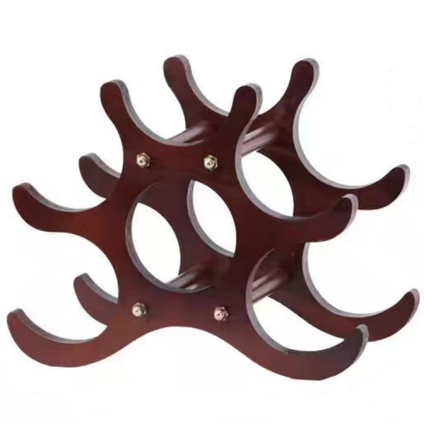 Wine Holders - Wine Rack - Wooden Wine Bottle Holder 5-6 Bottles