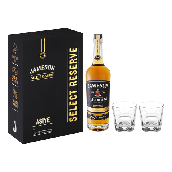 Jameson Select Reserve Irish Whiskey 750ml Gift Pack