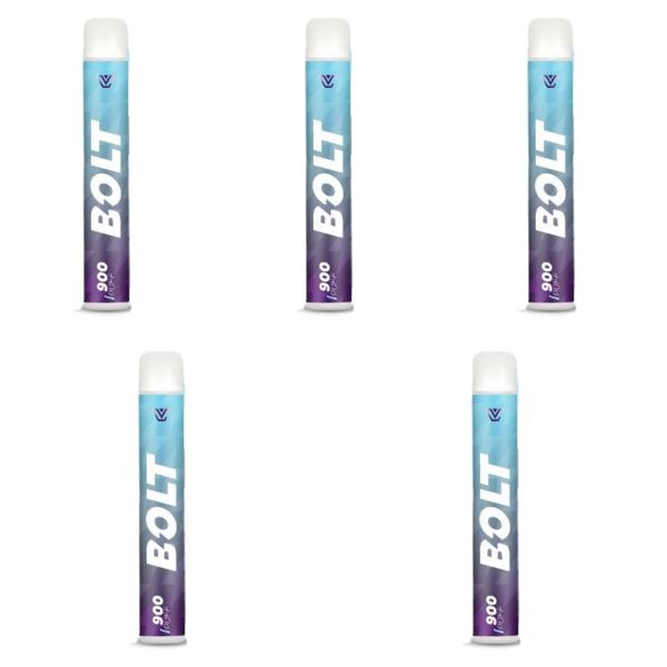 Bolt MMF 900 Puffs Disposable Vapes 20MG - Grape Ice (Pack of 5)