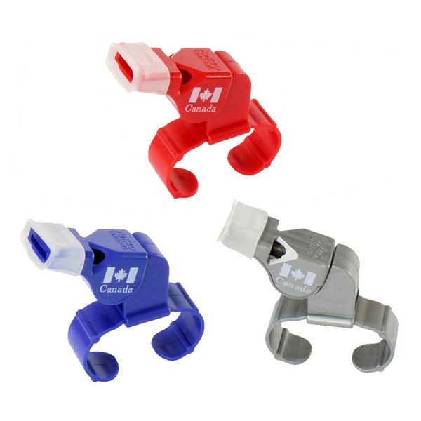 Fox40 Classic Referee Whistle with Finger Grip - Assorted 4 Pack Combo