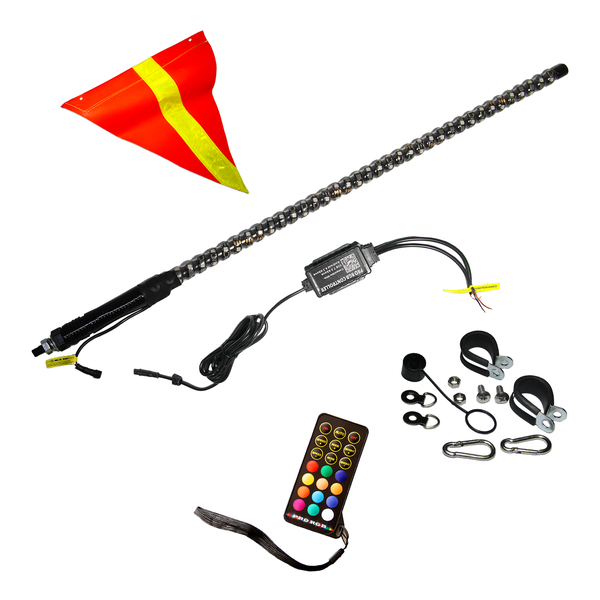 Highly visible LED light with remote and RGB Smart Phone APP - 1.8 meters