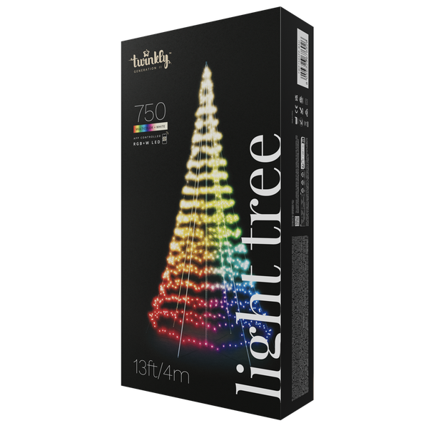 Twinkly 3D Light Tree - App Controlled Smart LED 750 LED 4M/13ft