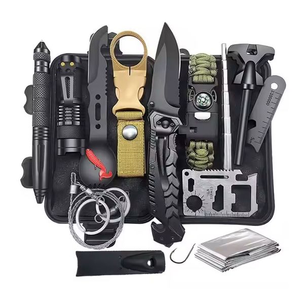 16-in-1 Outdoor Travel Camping Hiking Emergency Survival Tools