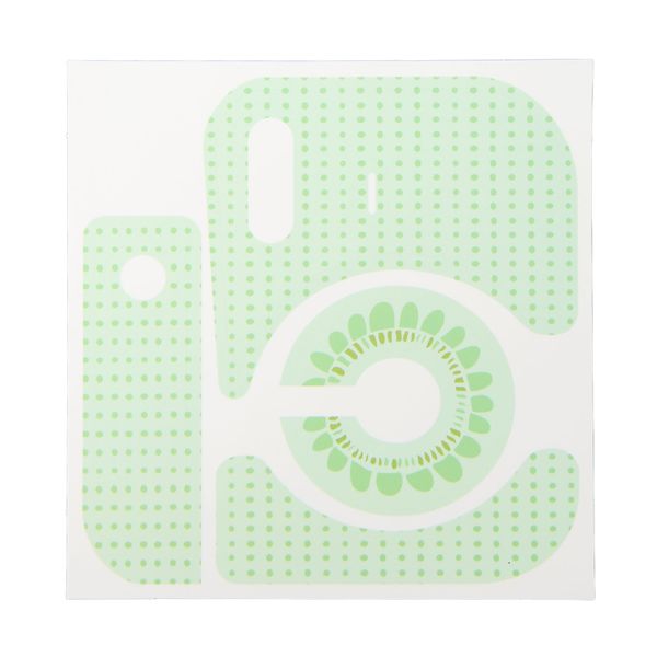 Green Sunflower Body Stickers For Mini 12