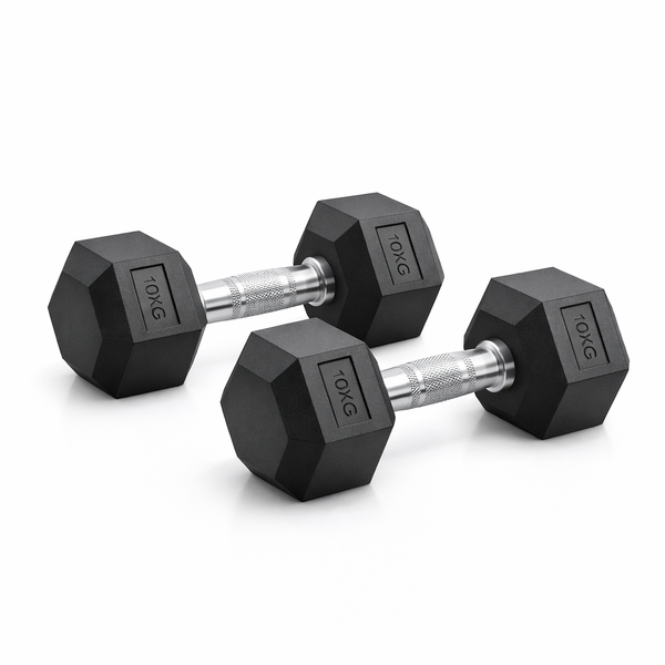 Premium 20kg Hex Dumbbell Set (2 x 10kg)