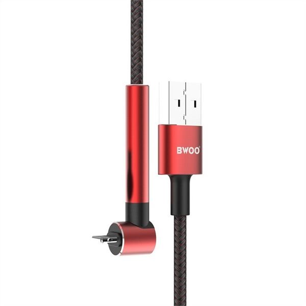 90 Degree Bend USB to Lightning Data Cable