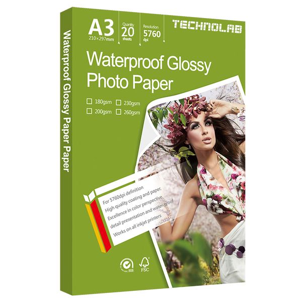 A3 Glossy Photo Paper 200gsm - Pack of 20 sheets