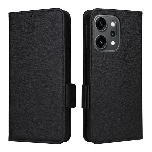 Buckle Lychee Patterned Leather Case Compatible With Huawei Nova Y70 Plus