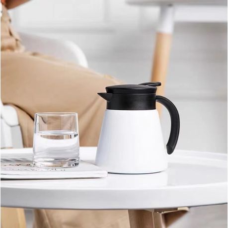 white insulated coffee carafe