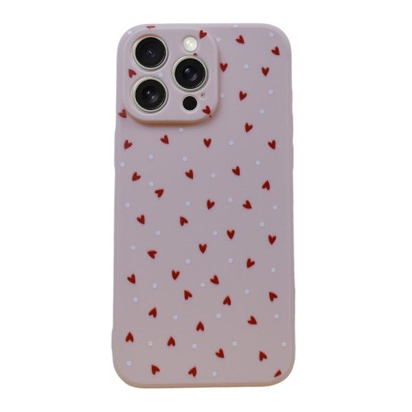 Love Dots Phone Case Compatible With Phone 15 Pro Max - Pink