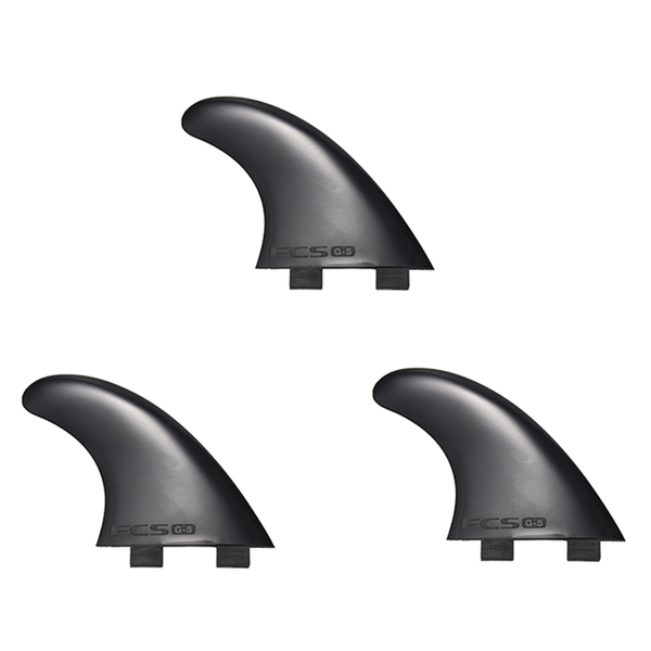 3Pcs Plastic Nylon+Fiberglass Black For Fcs Surf Fins G5 Size