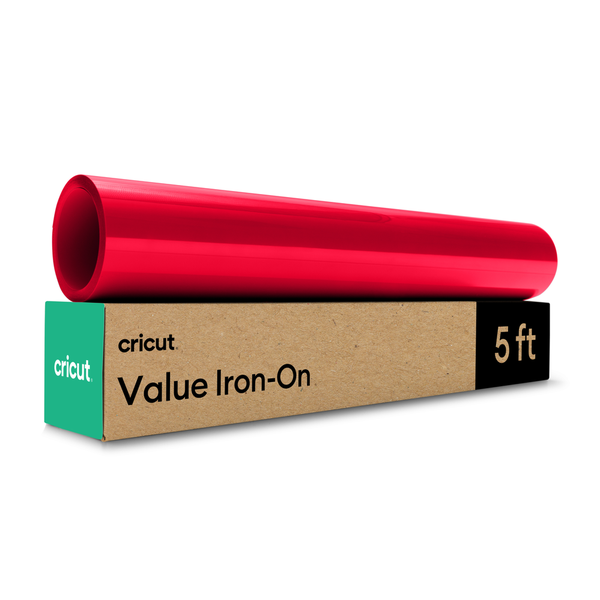 Cricut Value Iron-On 30.5 cm x 1.5 m Red