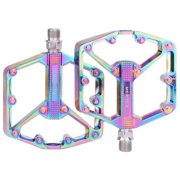 Mountain Bike Pedals, Lightweight Aluminum Alloy Flat Pedals for Road &amp; MTB