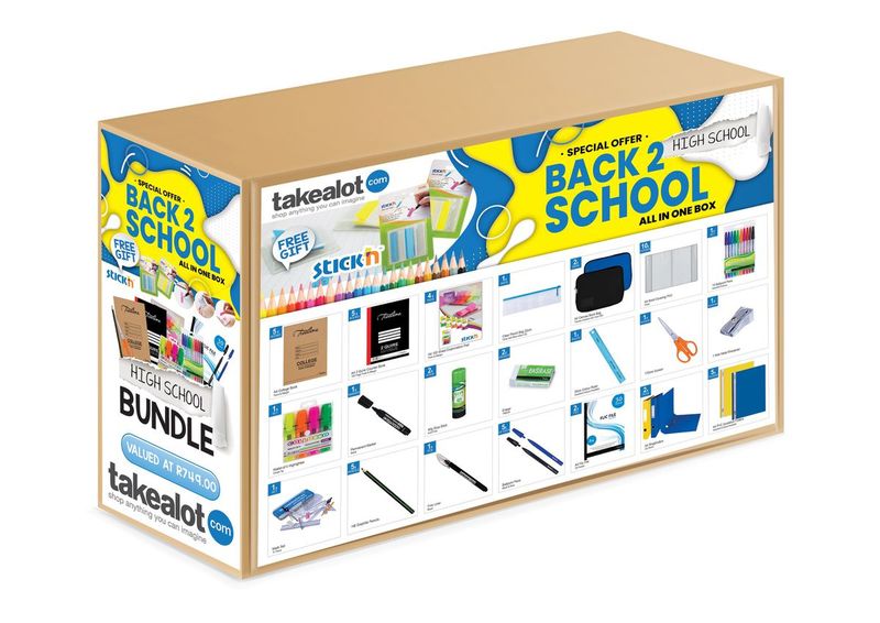 Takealot Back 2 School Stationery Pack - High School