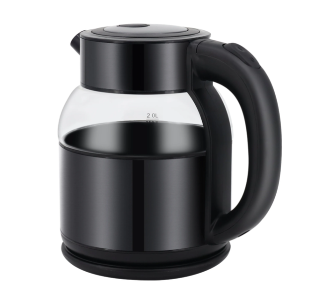2L Fast-Boil Electric Glass Kettle with 360 Rotational Base