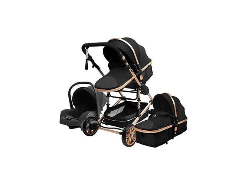 Baby Stroller 3 in 1 Portable Baby Carriage Folding Prams With Mummy Bag - GR