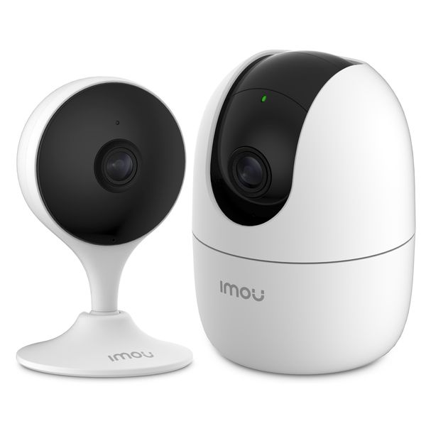 IMOU Ranger 2 &amp; Cue 2 Smart AI WiFi 2K (3MP) Security Camera Indoor Bundle