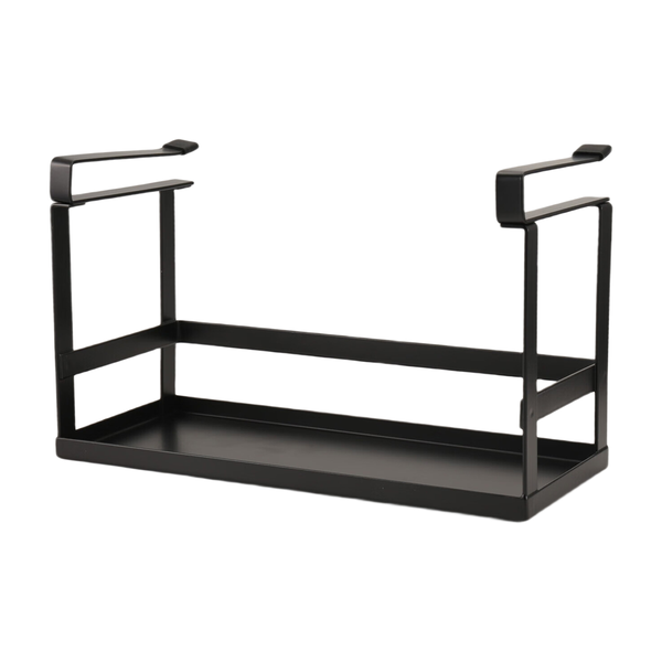 Under-Shelf Spice Cabinet Hanger Shelf Seasoning Bottle Holder Black