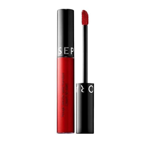 Sephora - Cream Lip Stain Liquid Lipstick (96 Red Velvet)