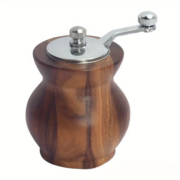 Manual Wooden Crank Salt Paper Mill Grinder