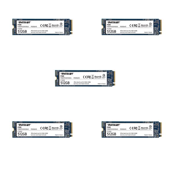 Patriot P300 512GB M.2 PCIe SSD (5 Pack)