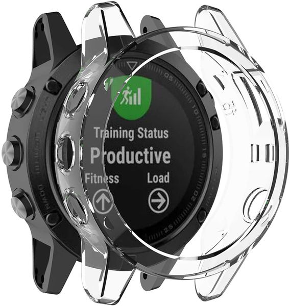 Replacement TPU Silicone Protective Case for Garmin Fenix 5 - Clear