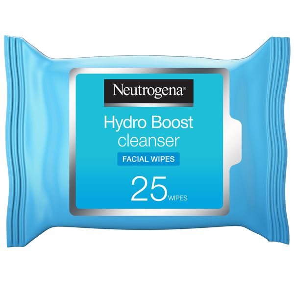 Neutrogena Cleansing Facial Wipes, Hydro Boost, 25 pcs