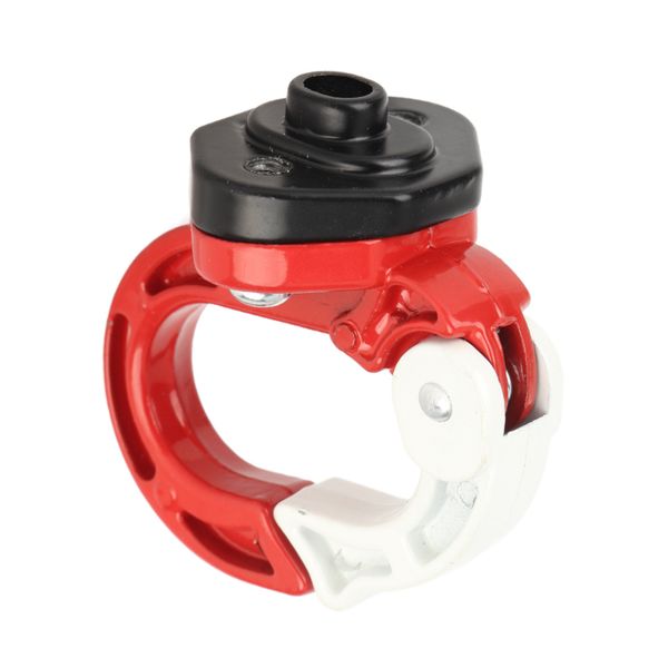 Universal Motorcycle Helmet Bag Aluminum Alloy Holder Red