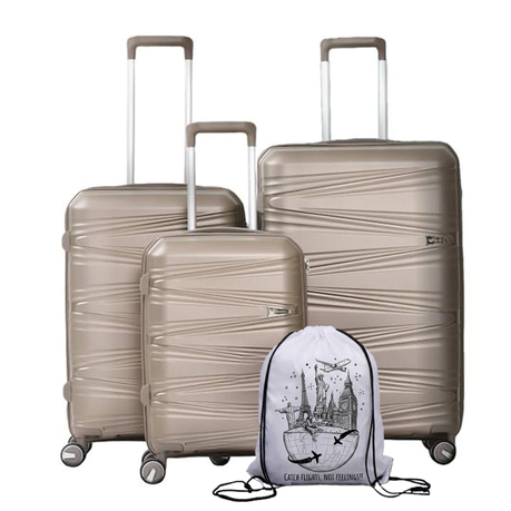 Unbreakable Suitcase Telescopic Handle Luggage Set with String Bag