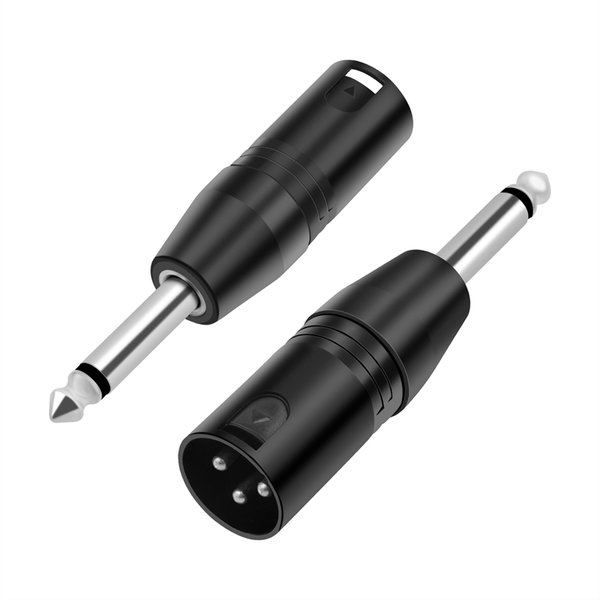 6.35Mm Mono Male To Xlr 3 Pin Male Audio Plug Converter Adapter