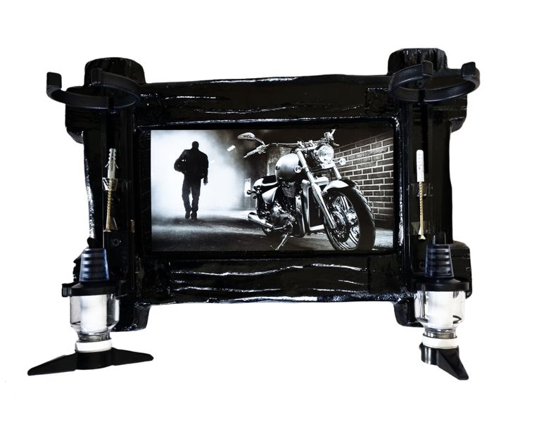 Long Ride - 2 Optic Liquor Dispenser - Black (1)