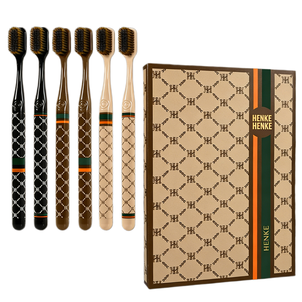 Luxury Ultra-Fine Neutral Bristle Wide-Head Printed Toothbrush