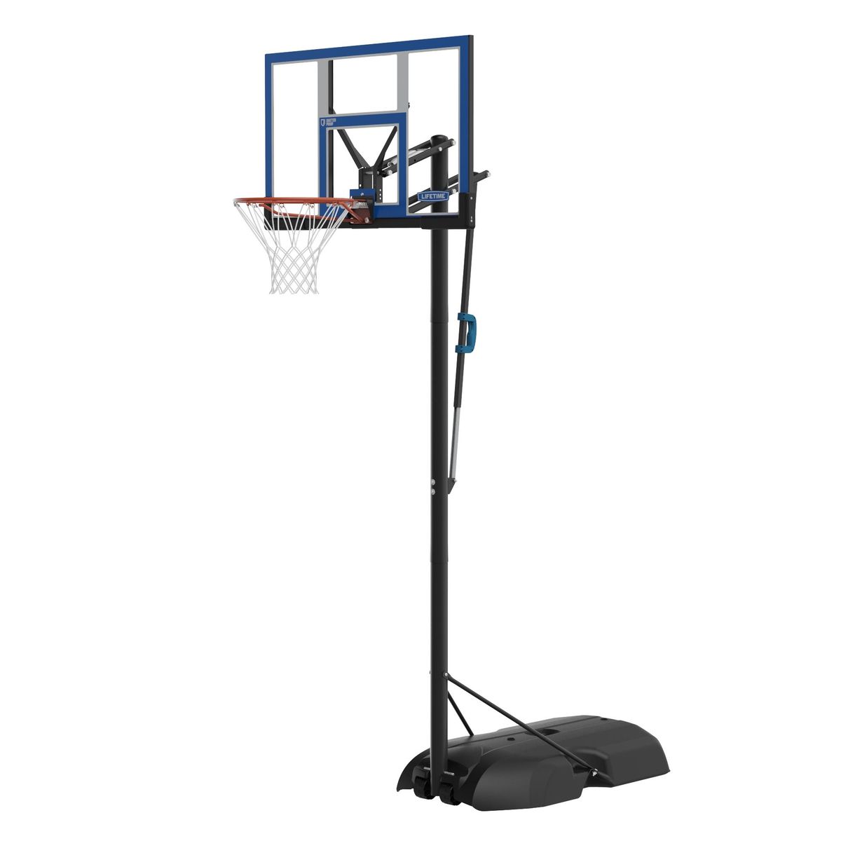 Lifetime 48" Adjustable Portable Basketball Hoop - 2.44 to 3.05m