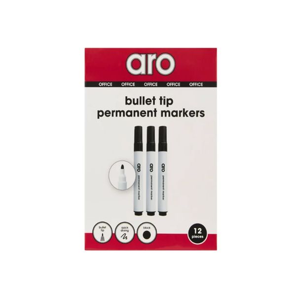 ARO Permanent Markers - 1 x 12 pack