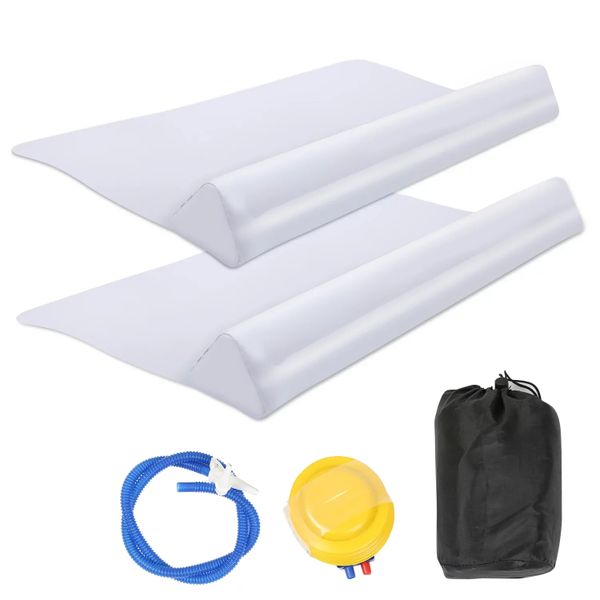 Inflatable Bed Rails With Pump for Kids, Travel Blow-up Bed Bumper