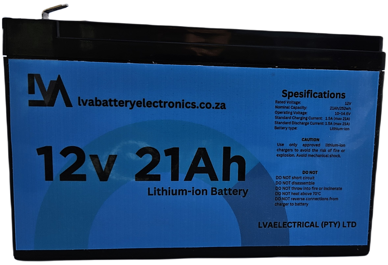 Replacement 12v 21Ah Lithium-Ion Battery Gate Motor/security alarm/cctv