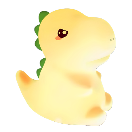 Food-Grade Silicone Little Stegosaurus Night Light Rechargeable Multi-Color Image