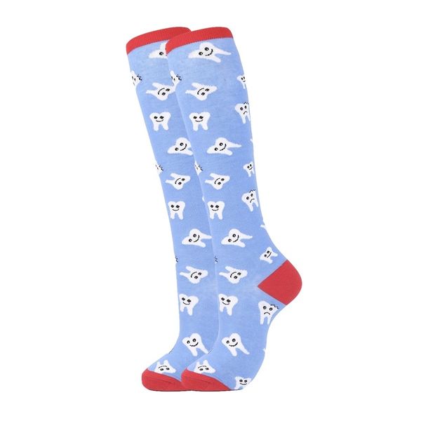Women's Knee Socks - Teeth
