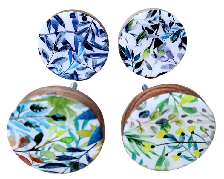 Kiaat Doorknobs Combo 4 Colourul Leaves
