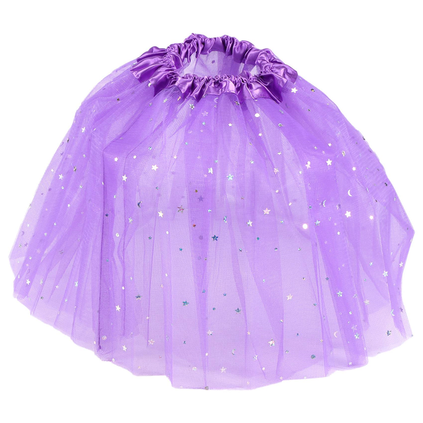 Smart Baby Girl Clothes Stars Sequins Fluffy Tutu Skirt Purple