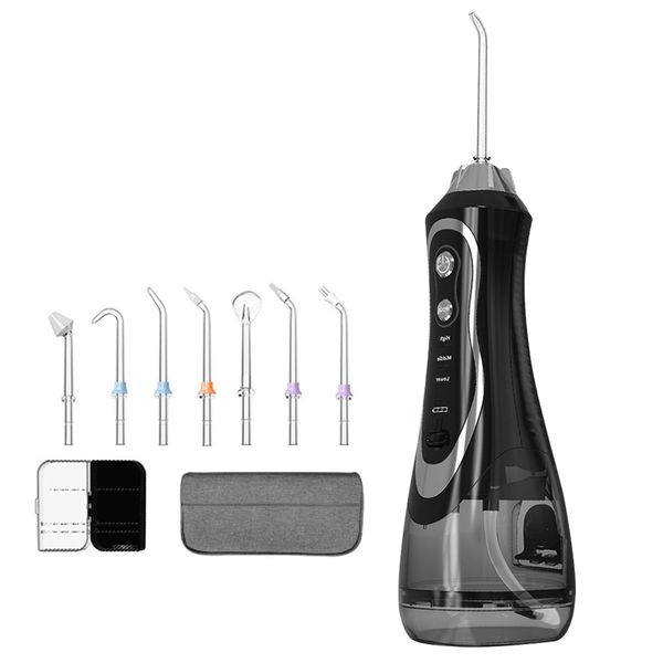 Water Flosser Dental Oral Irrigator for Teeth Cordless 320ML 7 Jet Tips