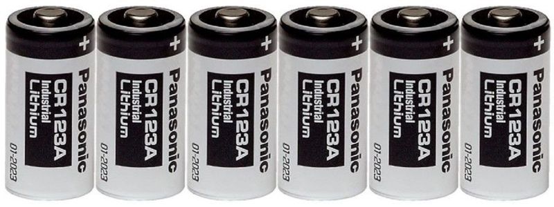 Original Panasonic CR123A Batteries Pack Of 6