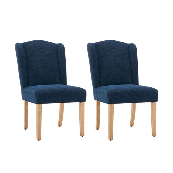 Dining Chairs Set of 2, Modern Dining Chairs with Thick Cushions,linen