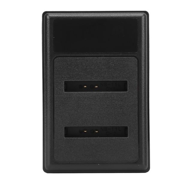 Camera Battery Charger, 2 Slots Type C, LCD Display, for NB-11L Battery