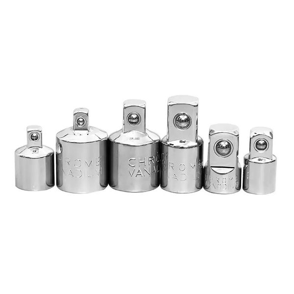 6PCS CRV Socket Adapter Ratchet Wrench Conversion Head Air Impact Adapter