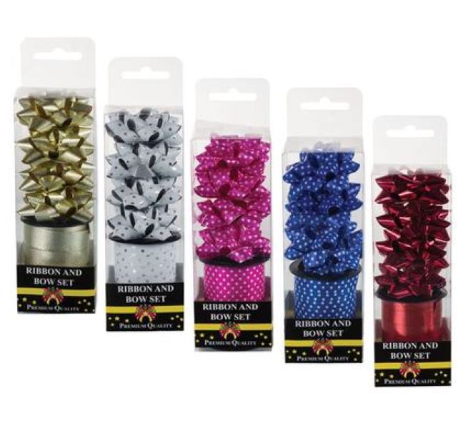SD Homeware - Pack of Ribbons &amp; Bows x 5