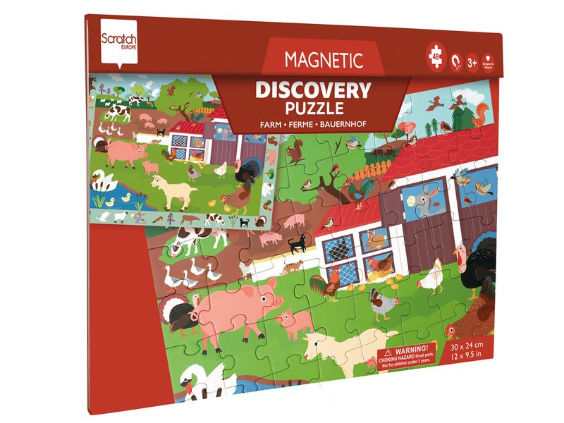 Scratch Europe 48 Piece Puzzle Magnetic Farm Discovery