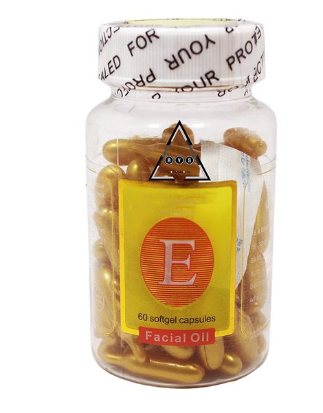 Vitamin E &amp; Aloe Vera Facial Oil (60 Capsules)